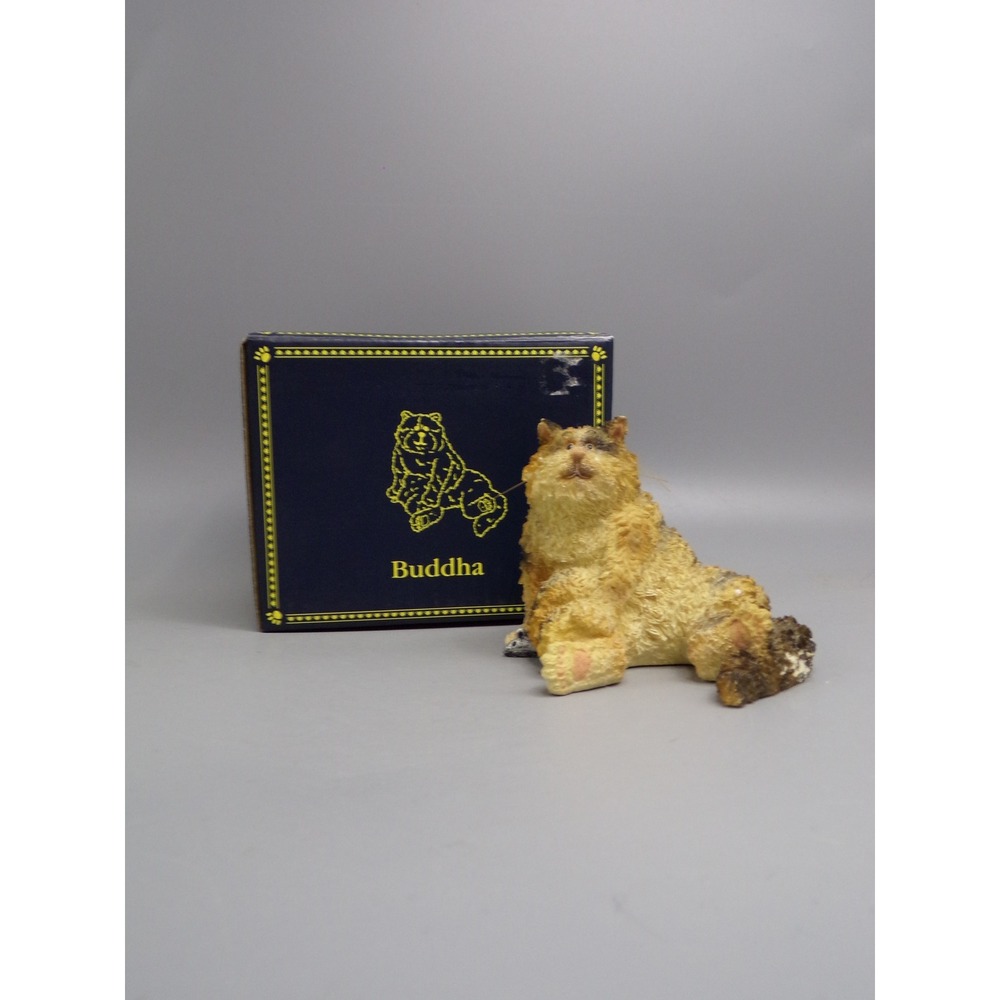 Boyds Stuff Buddha Bear Cat Figurine #371105 Collectible with Box